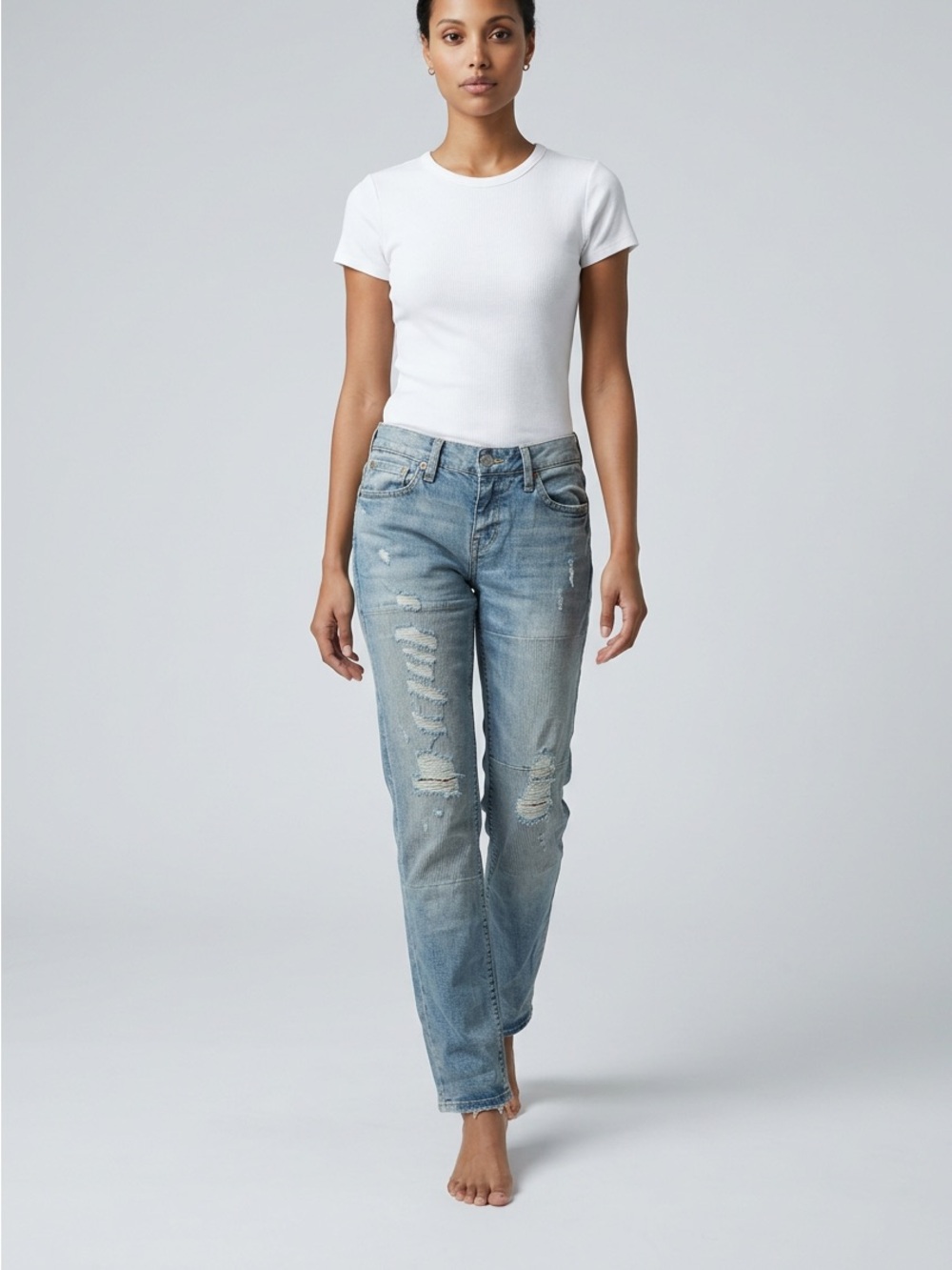 Ralph Lauren Thompson 650 Distressed Denim Jeans